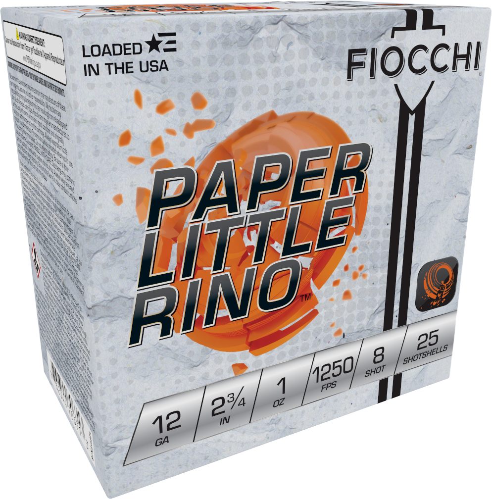 Fiocchi Ammunition 12FPTX8 Paper Little Rino Extrema 12 Gauge 2.75in 1oz 8