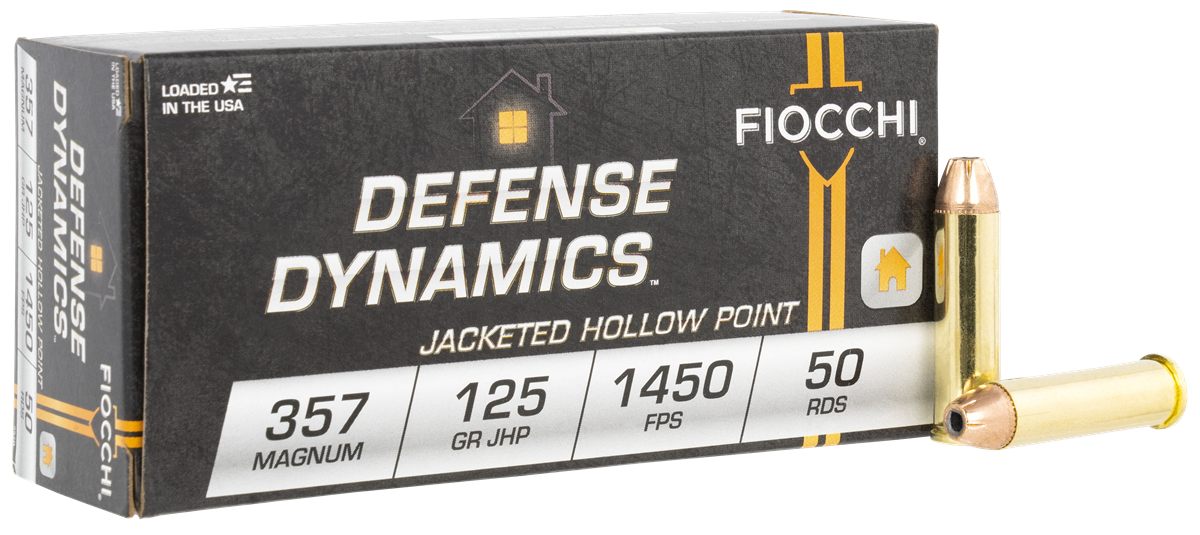 Fiocchi 357D Defense Dynamics 357 Mag 125gr Jacketed Hollow Point 50 Per Bo