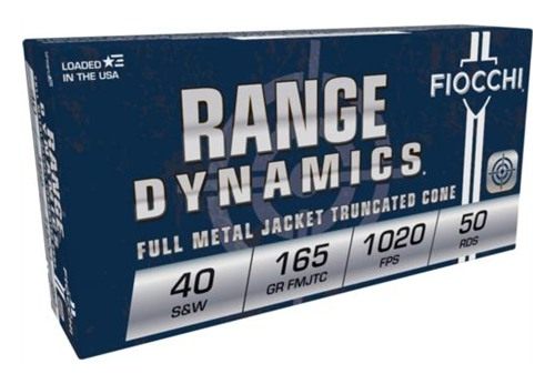 Fiocchi 40SWF Range Dynamics W 165gr Full Metal Jacket Truncated Cone 50 Pe view 2