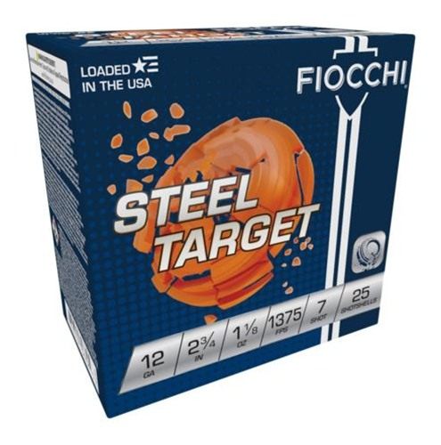 Fiocchi Ammunition 12S1187 Steel Target 12 Gauge 2.75in 1 1/8oz 7 Shot 25 P view 2