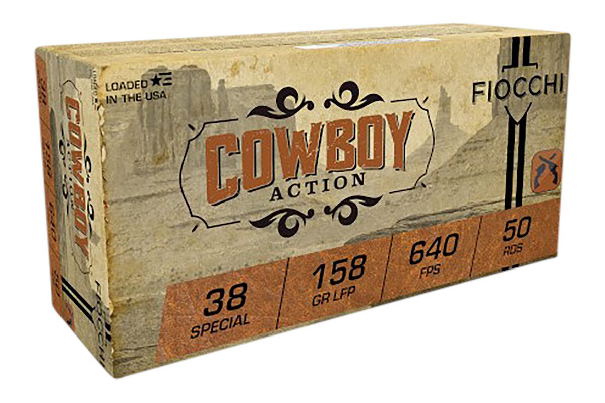 Fiocchi Ammunition 38CA Cowboy Action 38 Special 158gr Lead Flat Point 50 P