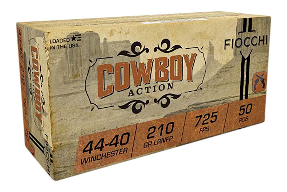Fiocchi 4440CA Cowboy Action 44-40 Win 210gr Lead Round Nose Flat Point 50