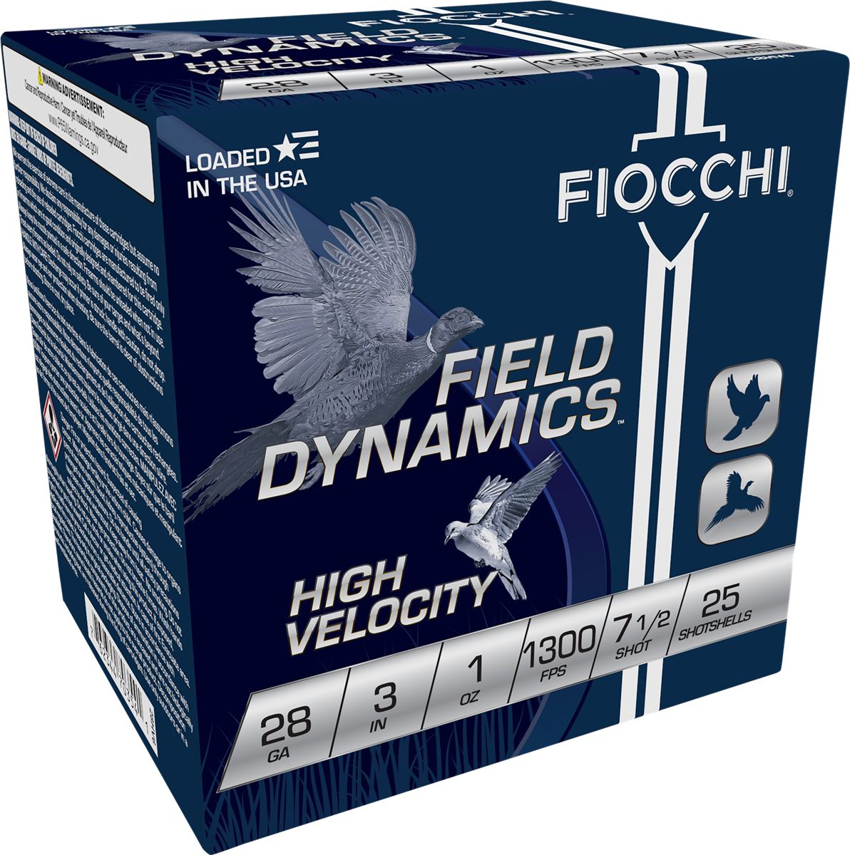 Fiocchi Ammunition 283HV75 Field Dynamics High Velocity 28 Gauge 3in 1oz 7.