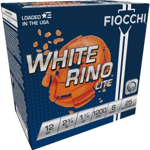 Fiocchi Ammunition 12WRNL8 Exacta Target White Rino Lite 12 Gauge 2.75in 1 view 2