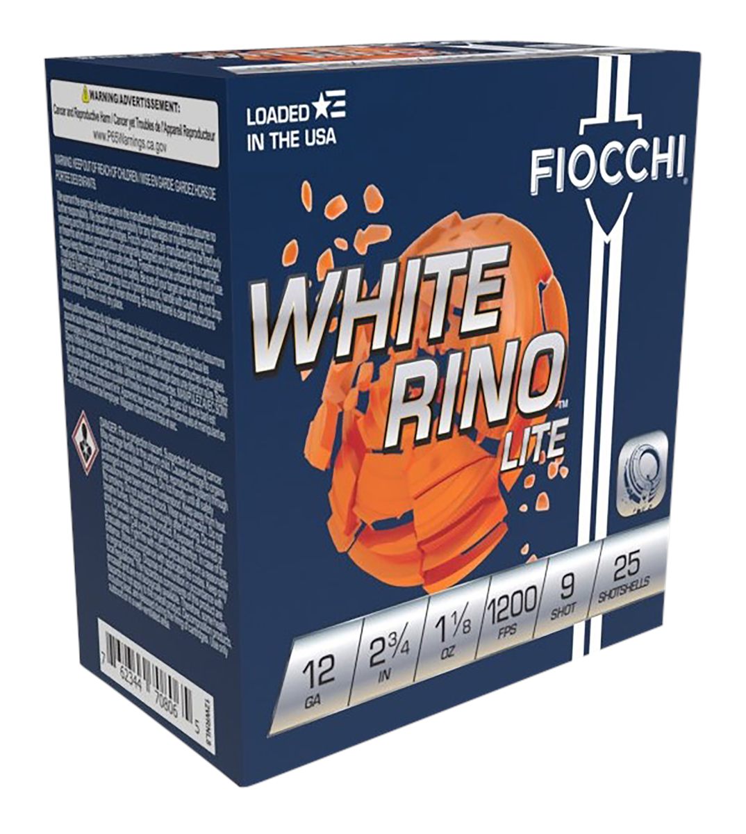 Fiocchi Ammunition 12WRNL9 Exacta Target White Rino Lite 12 Gauge 2.75in 1