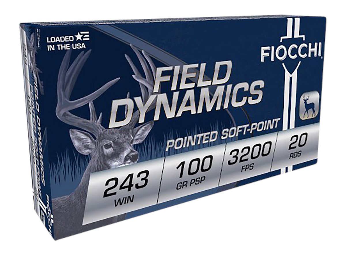 Fiocchi Ammunition 243SPD Field Dynamics 243 Win 100gr Pointed Soft 20 Per