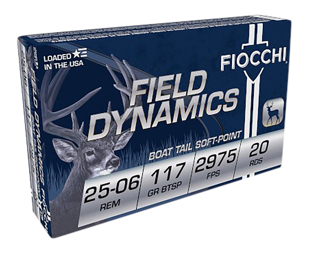 Fiocchi Ammunition 2506B Field Dynamics 25-06 Rem 117gr Pointed Soft 20 Per