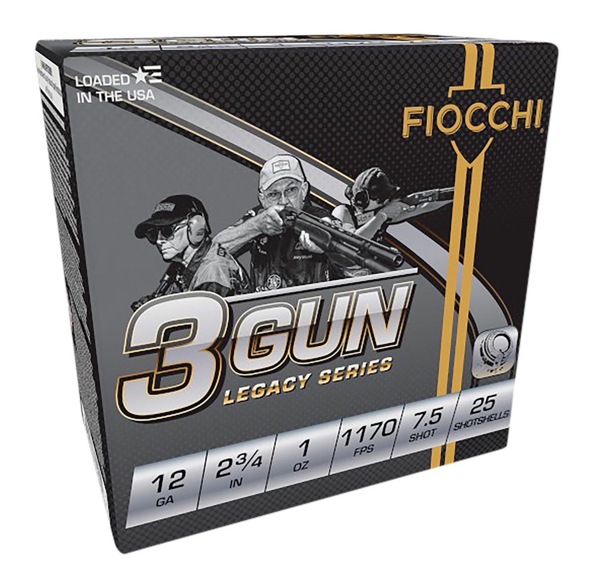 Fiocchi Ammunition 12DL3G75 3-Gun Match Legacy Series 12 Gauge 2.75in 1oz 7