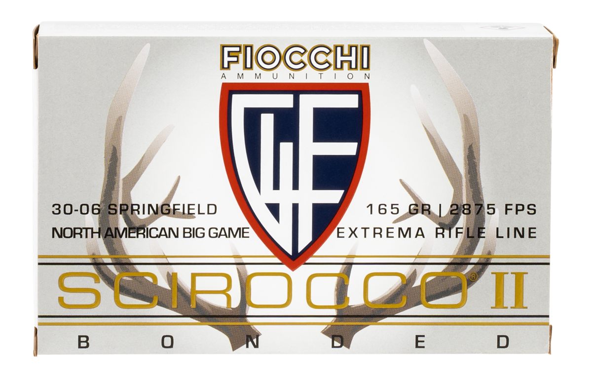 Fiocchi A3006SCA Scirocco Bonded Extrema 30-06 Springfield 165gr Swift II 2