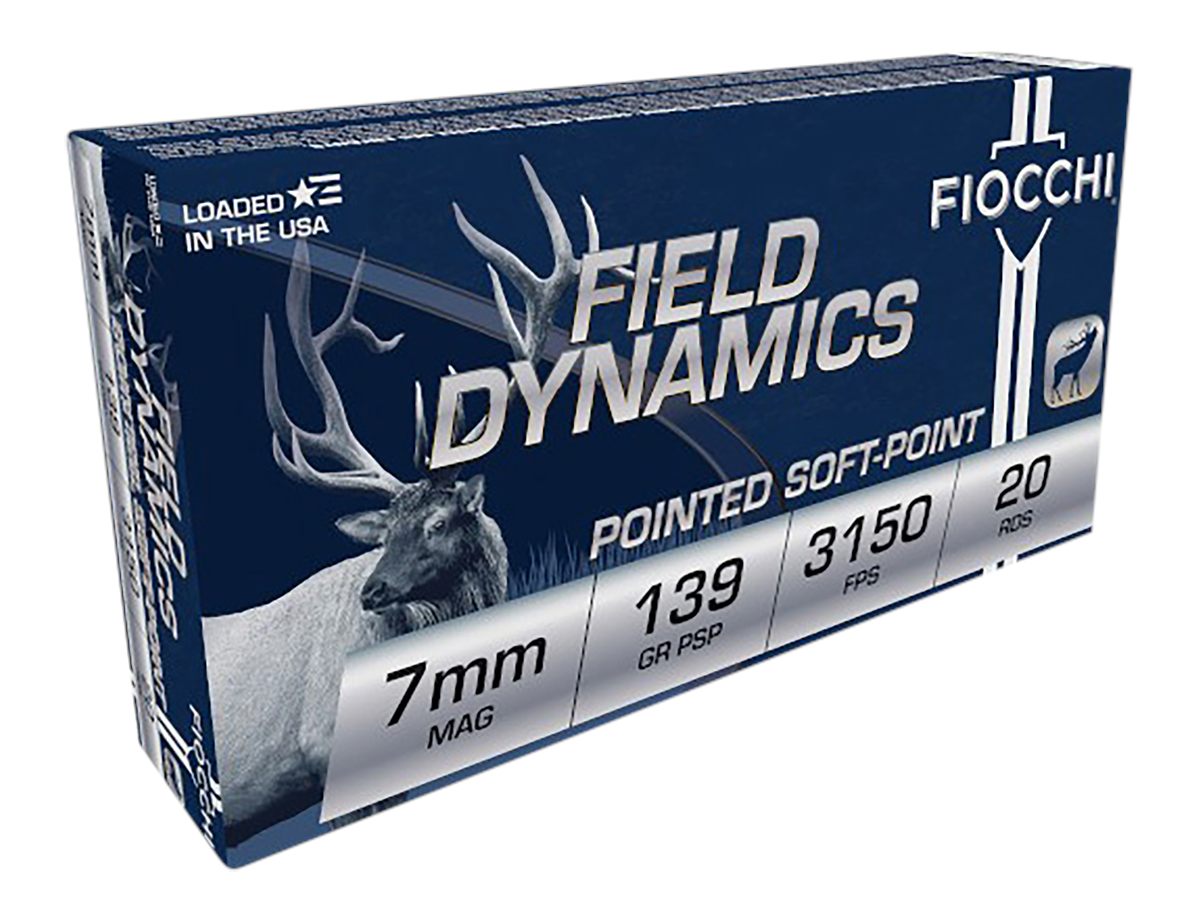 Fiocchi Ammunition 7RMA Field Dynamics 7mmRemMag 139gr Pointed Soft 20 Per