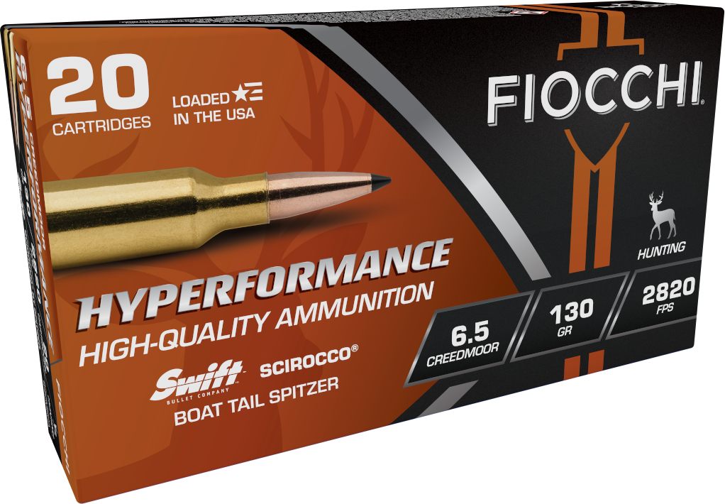 Fiocchi Ammunition 65CMSCA Hyperformance 6.5 Creedmoor 130gr Swift Scirocco