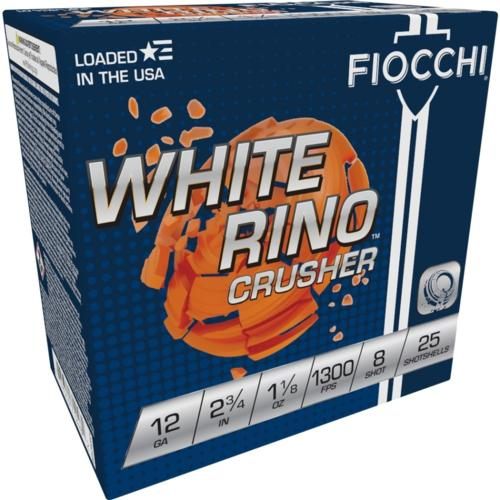 Fiocchi Ammunition 12WRCRS8 Exacta Target White Rino Crusher 12 Gauge 2.75i view 2