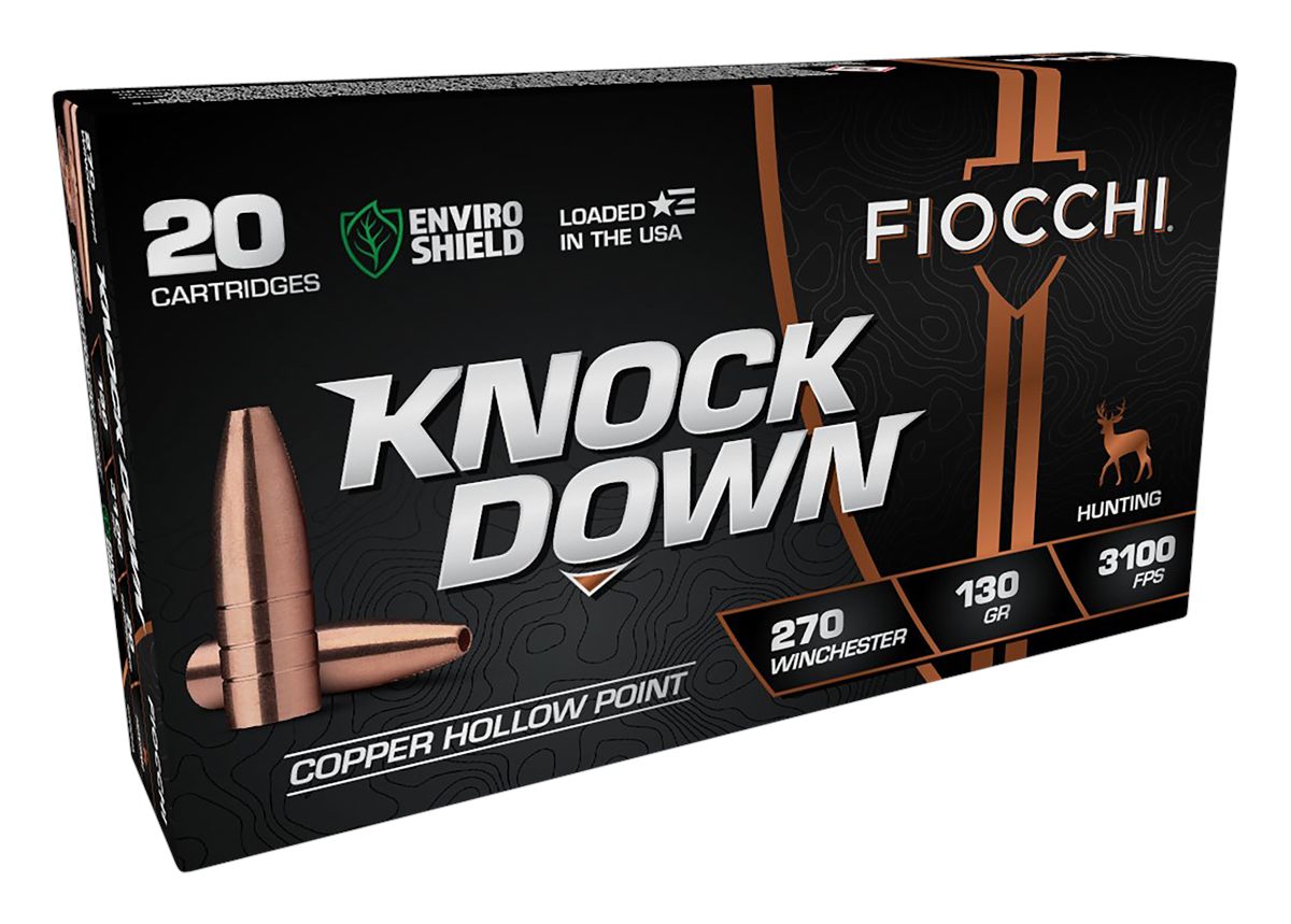 Fiocchi Ammunition 270CHA Knock Down Enviro Shield 270 Win 130gr Hollow Poi