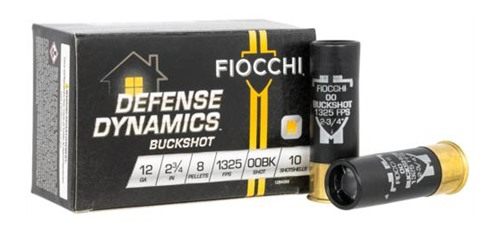Fiocchi Ammunition 12BK008 Defense Dynamics 12 Gauge 2.75in 8 Pellets 00 Bu view 4