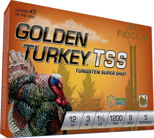 Fiocchi Ammo Golden Turkey Tungsten TSS Shotshells 12ga 3in 1-5/8oz 1200 fp view 2