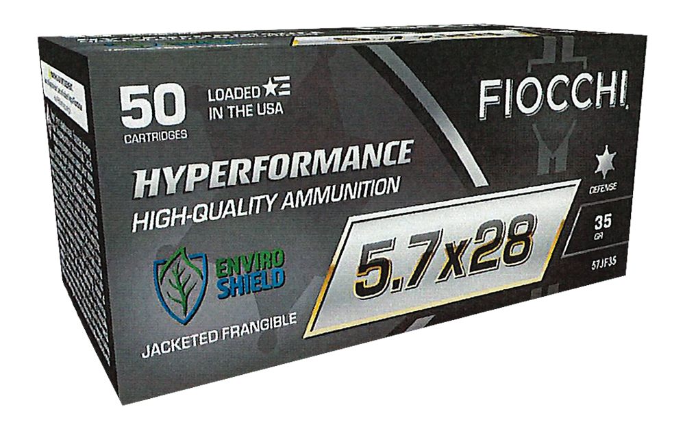Fiocchi Ammunition 57JF35 Hyperformance 5.7x28mm 35gr Jacketed Frangeable 5