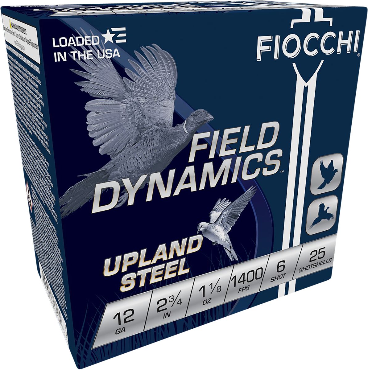 Fiocchi Ammunition 12HVST6 Field Dynamics Upland Steel 12 Gauge 2.75in 1 1/