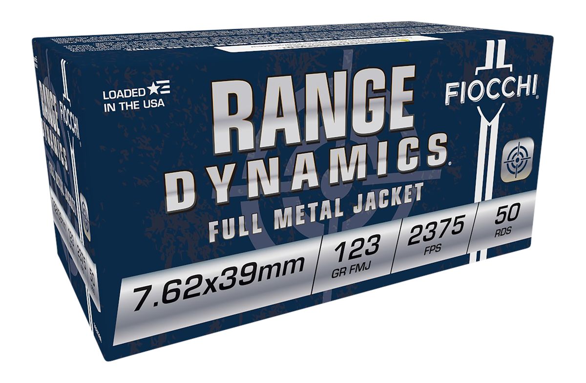 Fiocchi Ammunition Range Dynamics Centerfire Rifle 7.62x39mm 123 gr FMJ 237