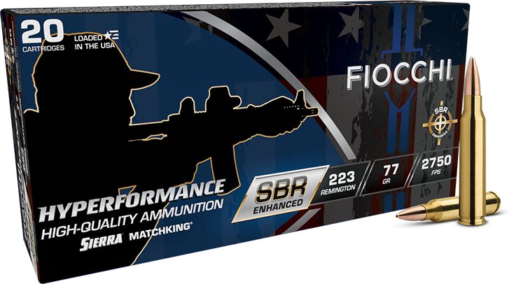 Fiocchi Ammunition Hyperformance SBR Sierra Matchking .223 Rem 77gr HPBT 27 view 2