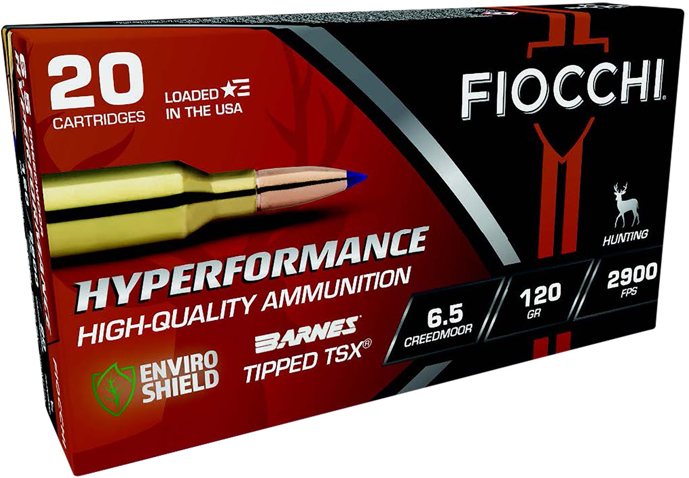 Fiocchi Ammunition 65CMTTSX Hyperformance 6.5 Creedmoor 120gr Barnes Tipped