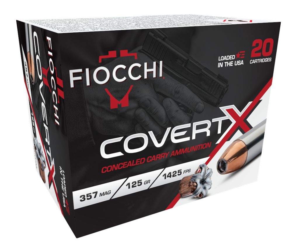 Fiocchi Ammunition 357CCWA CovertX 357 Mag 125gr Jacketed Hollow Point 20 P