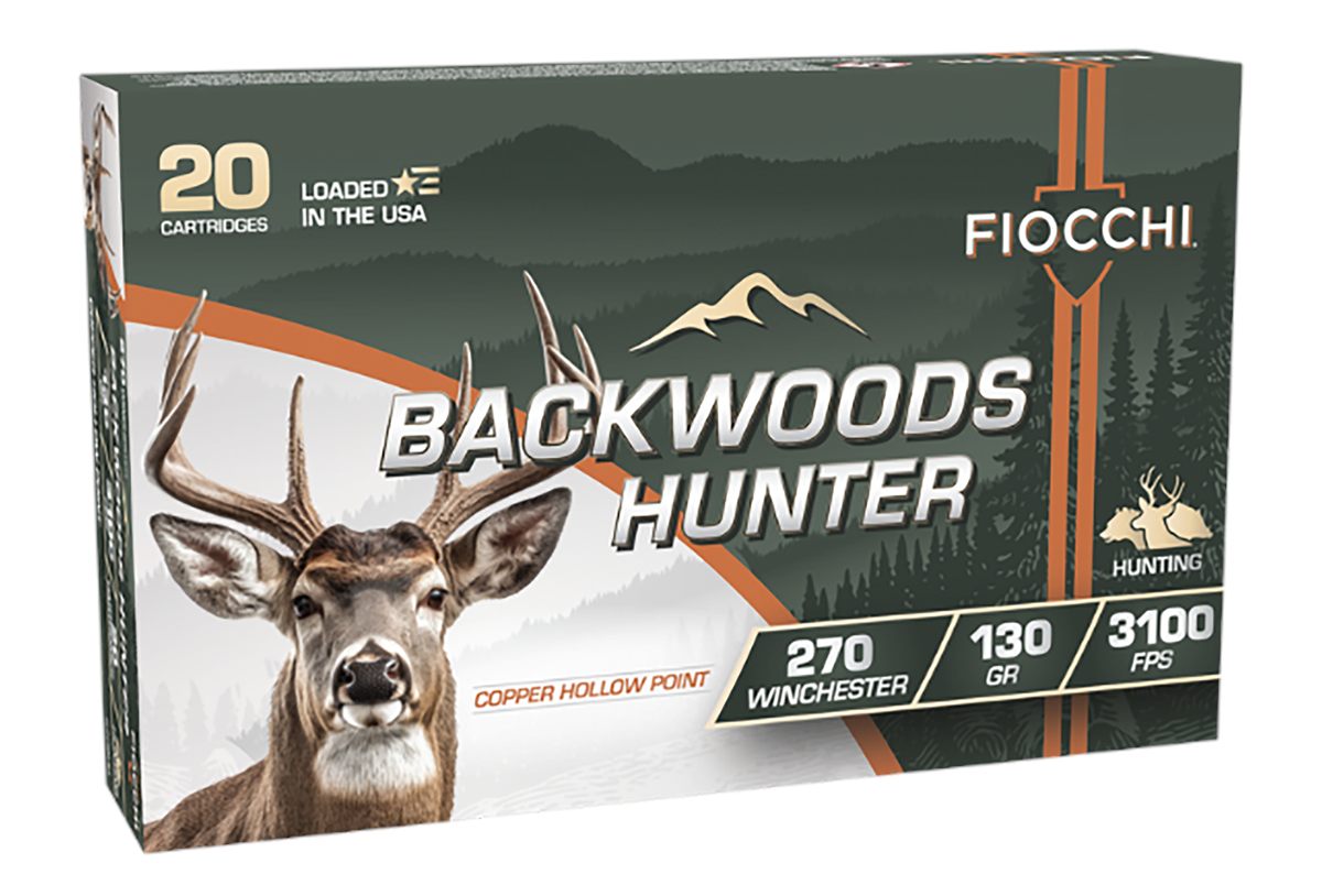 Fiocchi Ammunition 270BHC Backwoods Hunter 270 Win 130gr Copper Hollow Poin