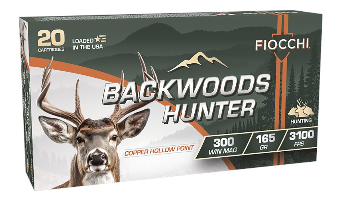 Fiocchi Ammunition 300WMBHC Backwoods Hunter 300 WinMag 165gr Copper Hollow