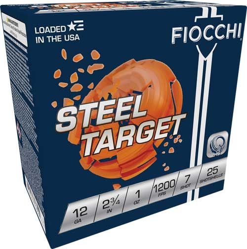 Fiocchi Steel 12GA 2.75in 1OZ 7 1200FPS 250RD Case LOT