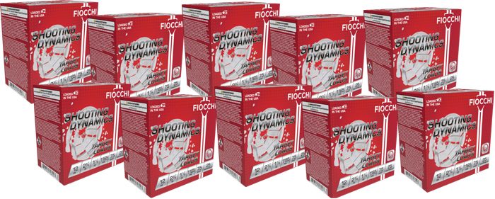 Fiocchi 12GA 2.75in 1/8OZ 7.5 1165FPS 250RD Case LOT