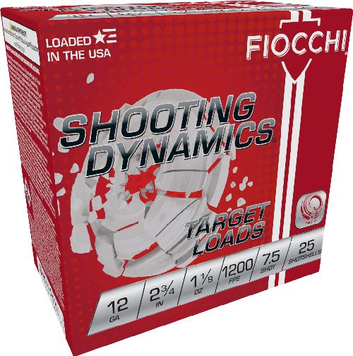FIOCCHI 12GA 2.75" 1-1/8OZ #7.5 1200FPS 250RD CASE LOT