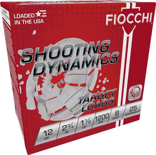 Fiocchi 12GA 2.75in 1/8OZ 8 1200FPS 250RD Case LOT