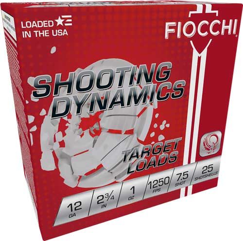 Fiocchi 12GA 2.75in 1OZ 7.5 1250FPS 250RD Case LOT