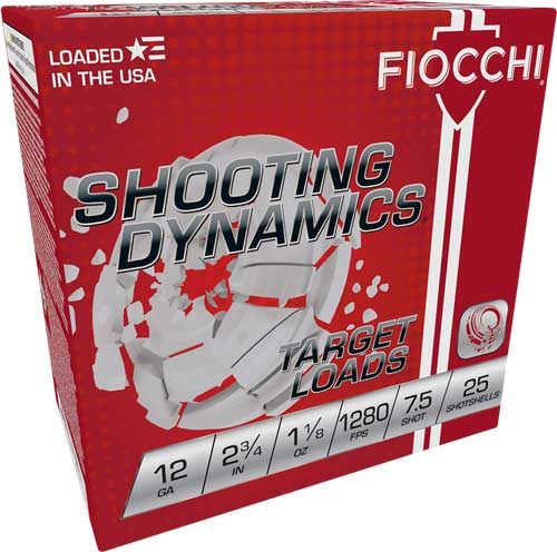 Fiocchi 12GA 2.75in 1/8OZ 7.5 1280FPS 250RD Case LOT