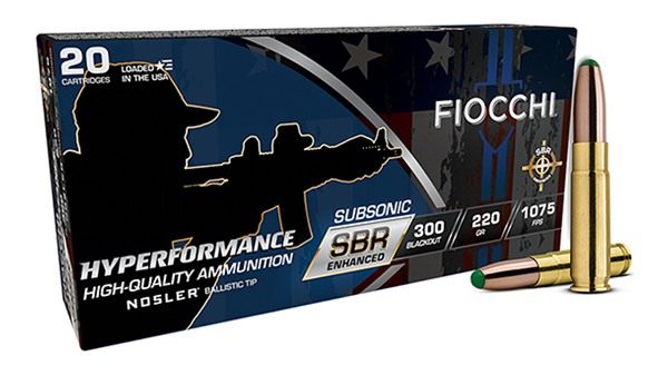 Fiocchi Ammo Hyperformance Sbr 300blk 220gr BT 20/10 view 2