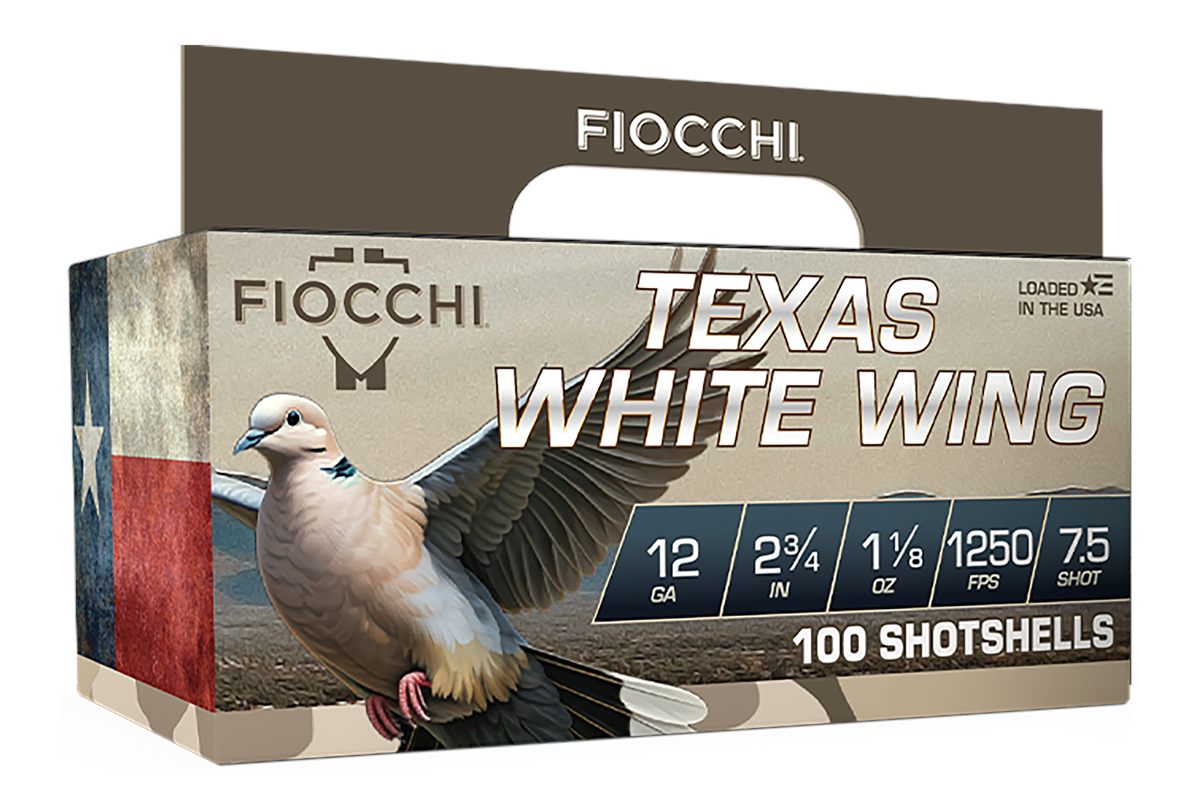 Fiocchi Ammunition Texas White Wing Shotshells 12ga 2-3/8in 1/8oz 1250 fps
