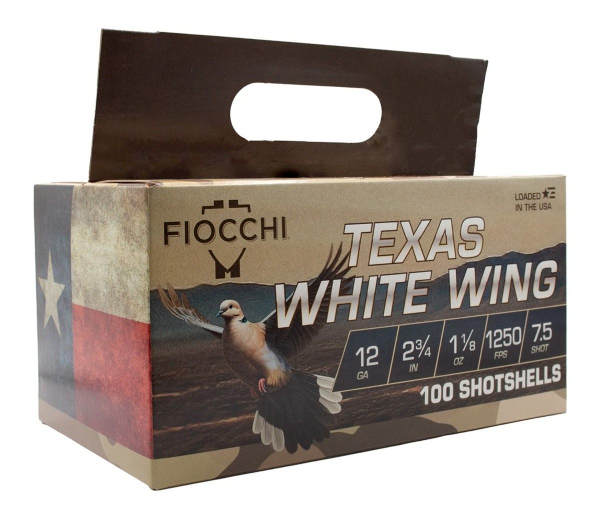 Fiocchi Ammunition Texas White Wing Shotshells 12ga 2-3/8in 1/8oz 1250 fps view 2