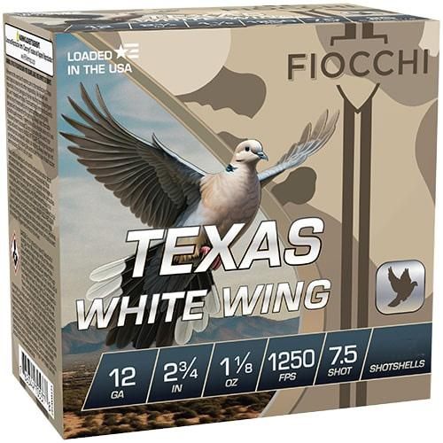 Fiocchi Ammunition Texas White Wing Shotshells 12ga 2-3/8in 1/8oz 1250 fps view 3
