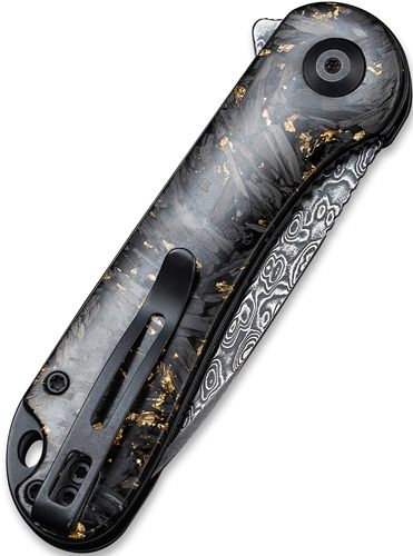 Civivi Knife Elementum 2.96in Shredded CBN FBR/Golden Dmscs
