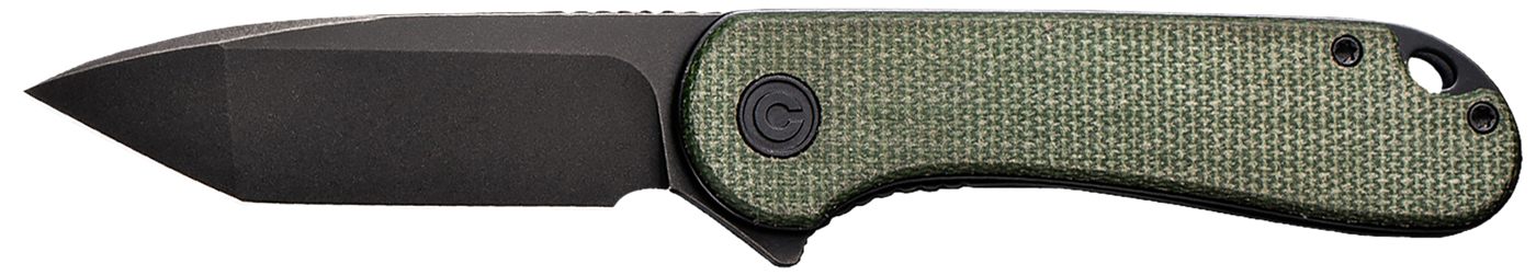 Civivi Knives C907T-E Elementum 2.96in Folding Tanto Plain Black Stonewashe