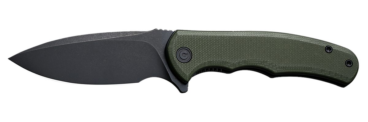 Civivi Knives C18026C-1 Praxis Mini 2.98in Folding Drop Point Plain Black S