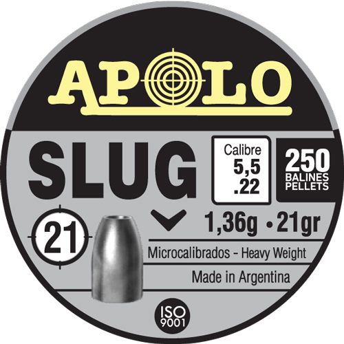 Escort Shotguns Hatsan Apolo Slug Air Rifle Pellets 22 Cal 21 gr 250/ct