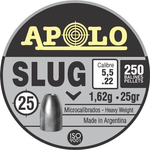 Apolo Pellets Hatsan Slug Air Rifle .22 Cal 25 gr 250/ct