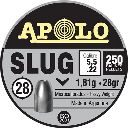Apolo Pellets Hatsan Slug Air Rifle .22 Cal 28 gr 250/ct