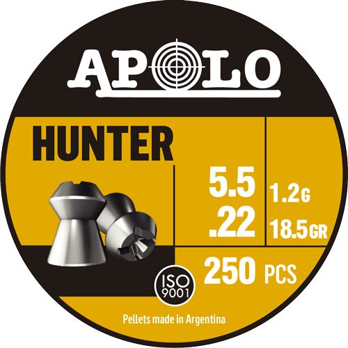 Apolo Pellets Hatsan 22 Hunter 18.5GR 250 Pack