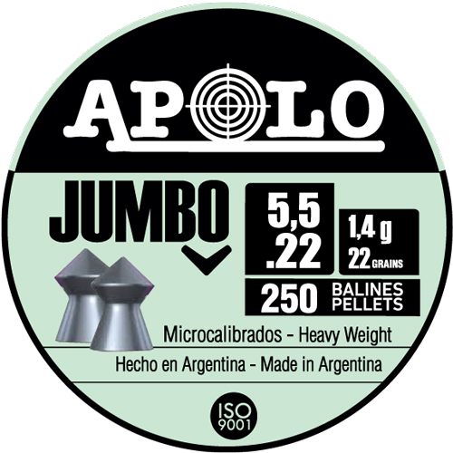 Apolo Pellets Hatsan Jumbo Air Rifle 22 Cal gr 250/ct