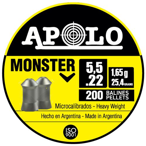 Apolo Pellets Hatsan Monster Air Rifle 22 Cal 25.4 gr 200/ct