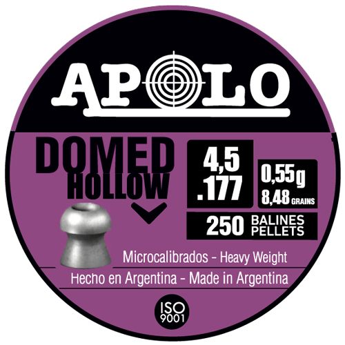 Apolo Pellets Hatsan Domed Hollow Air Rifle 177 Cal 8.48 gr 250/ct