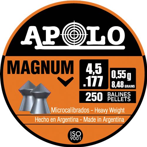 Apolo Pellets Hatsan Magnum Air Rifle 177 Cal 8.48 gr 250/ct