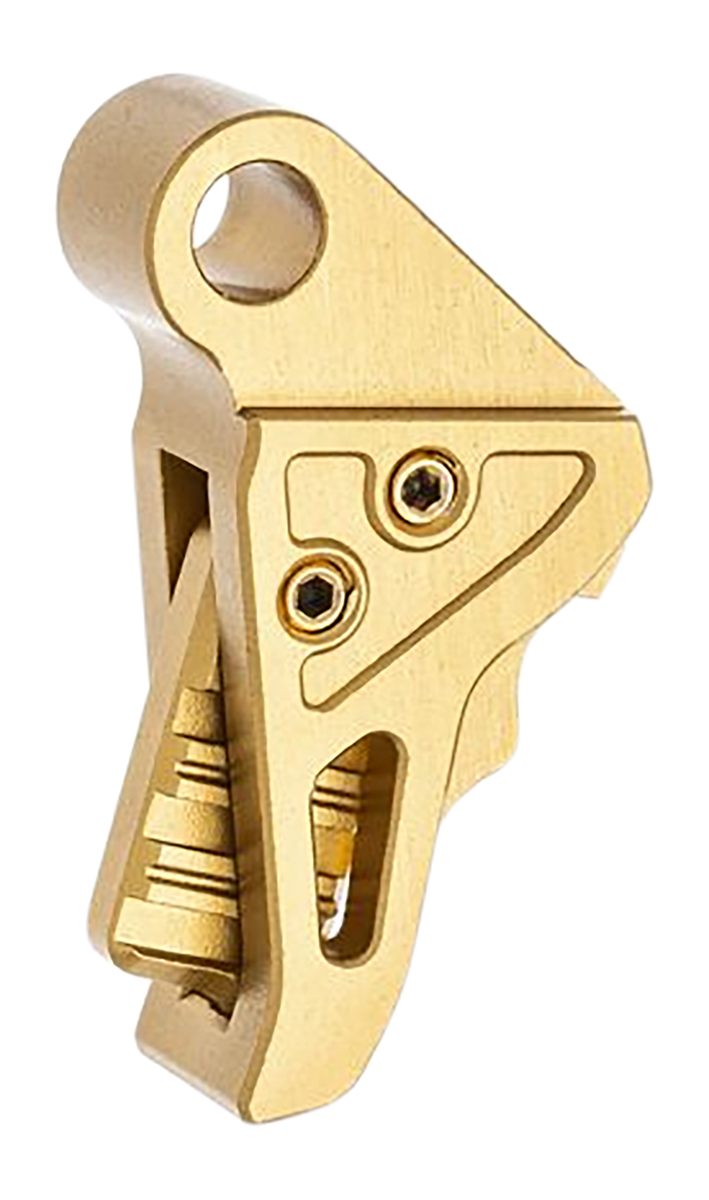 Tyrant CNC TDHCATTRIGGOLD/GOLD Trigger/Shoe Gold Fits Springfield Hellcat P