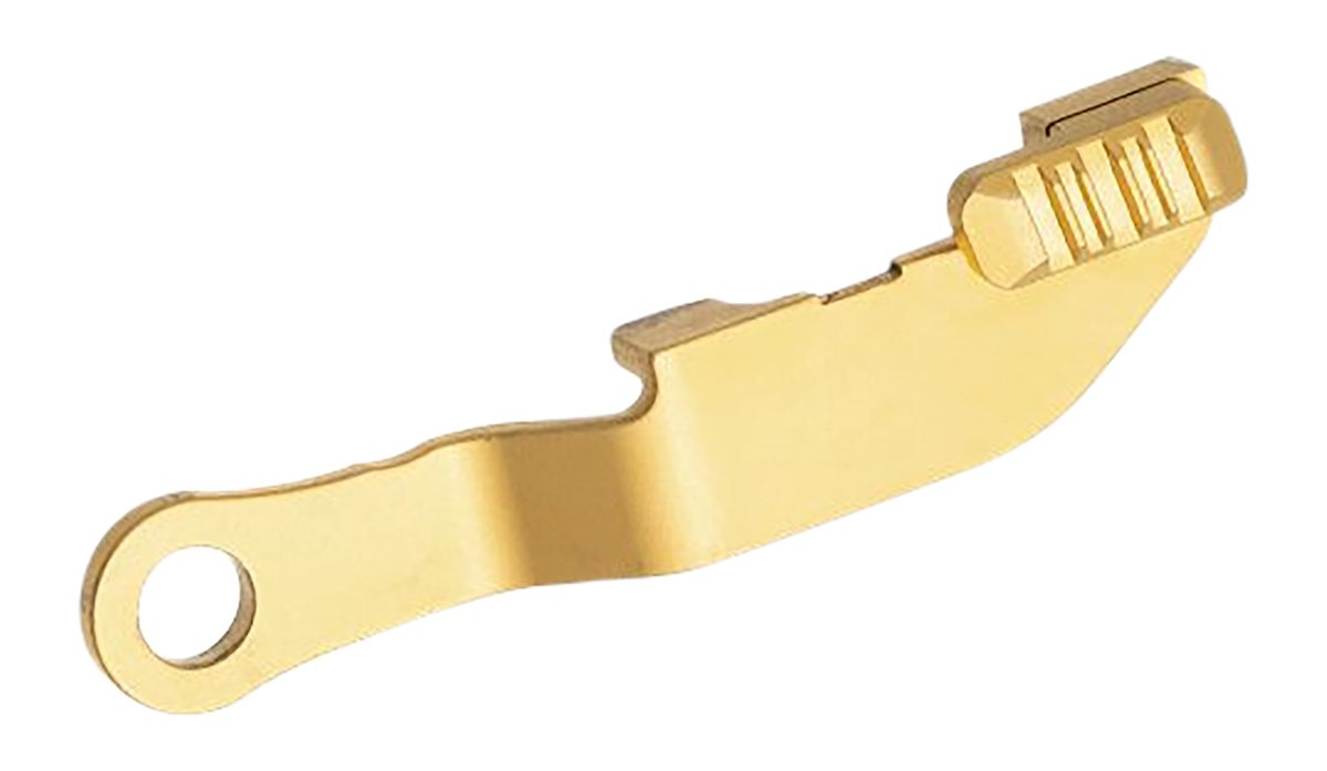 Tyrant CNC TDHCATSCLGOLD Hellcat Extended Slide Release Gold Stainless Stee